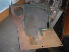 Afdekplaat versnellingsbak/cabine